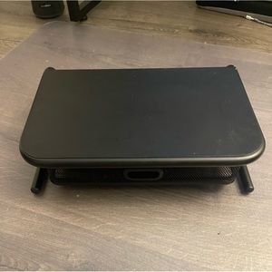 Metal Monitor Stand with drawer - BLACK